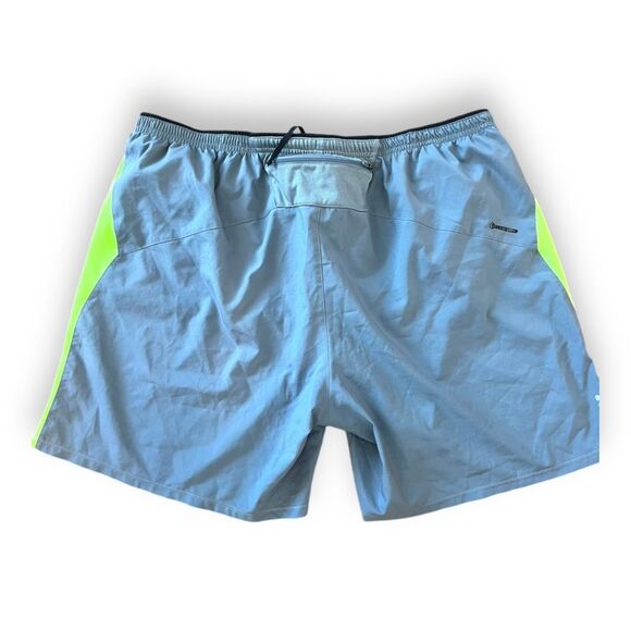 The North Face Mens FlashDry Athletic Shorts Drawstring Athleisure Grey Green XL - Picture 2 of 9